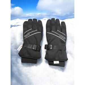 MOREOK Winter Black Snow Skiing Gloves Padded Waterproof Sz Small Women's